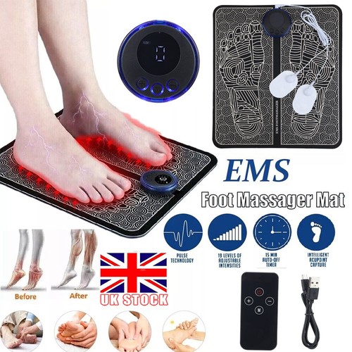 Portable ems foot massager mat - foot,