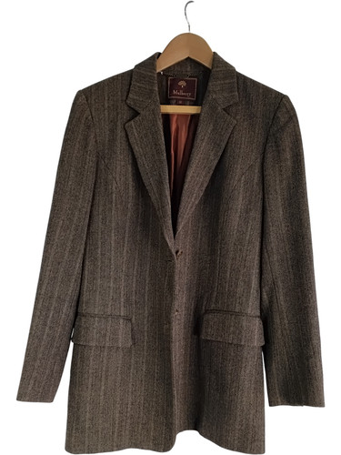 Mulberry brown wool blazer - mulberry,