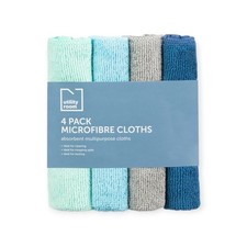 Utility Room Microfibre Cloths 4 Pack | All Surface | Dish & Cleaning Use