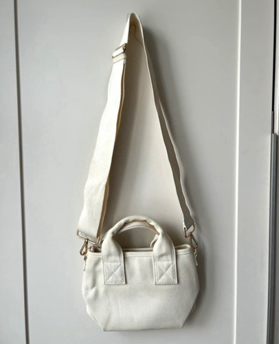 Cream canvas mini - cream,