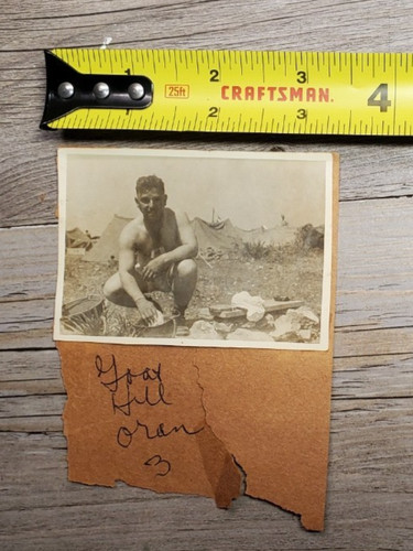 Vintage ww2 photo goat hill - ww2,