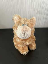 Russ Berrie Meowing Whiskers The Ginger Tabby Cat Soft Plush Toy