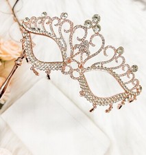 Rose Gold Masquerade Mask with