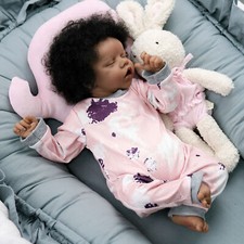 Reborn Dolls Realistic Black Baby Girl Newborn Doll African Biracial Babies Gift