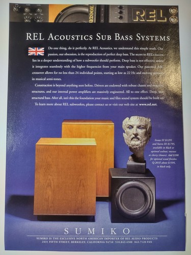 Sumiko rel acoustics - acoustics, sub