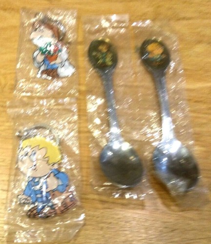 Tetley tea folk keyrings - 2, &