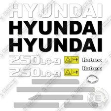 Fits Hyundai 250LC-9 Decal Kit
