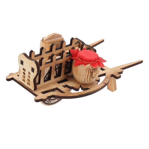 Wooden wheelbarrow model - wheelbarrow,