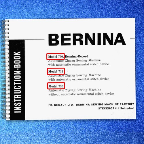 Bernina 730 record 731 - bernina, 732