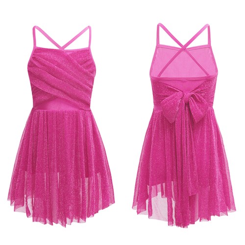Girls glittery mesh overlay - girls',