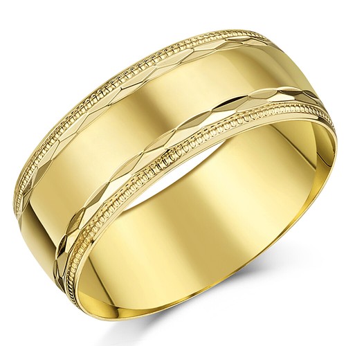 4mm 8mm 9ct yellow - 9ct, light