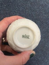 Vintage Thomas Germany Miniature Vase – MCM Porcelain – Daisy Flower Pattern –