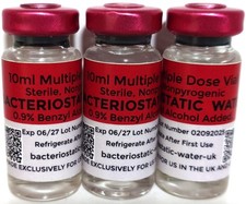 1 x 10ml Bacteriostatic water. UK Stock Not Imported From China.  