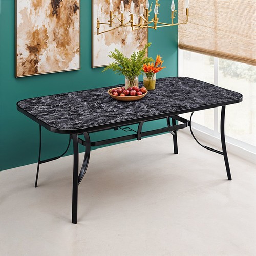 Rectangle patio garden - patio, dining