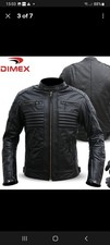 Motorcycle Leather Jacket Motorbike Genuine Black Biker With CE Armour Black