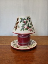 Vintage Yankee Candle, Shade And Plate Christmas Themed NOS Discontinued