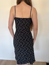 Black and White Floral Mesh