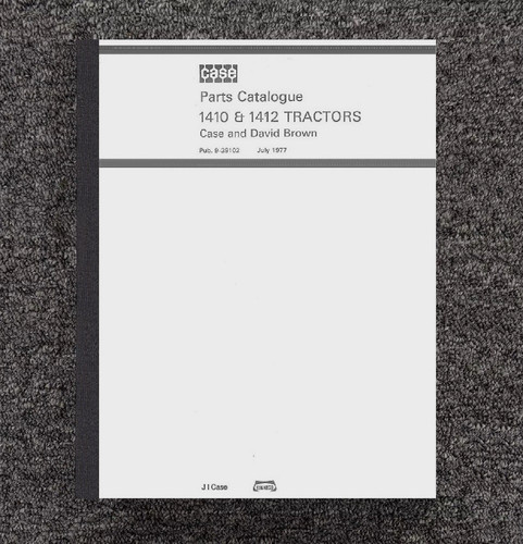 Tractor parts manual - manual, case