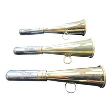 HAND MADE SMALL BRASS GAMEKEEPER HUNTING HORN AUTHENTIC BEATING SHOOTING HUNT