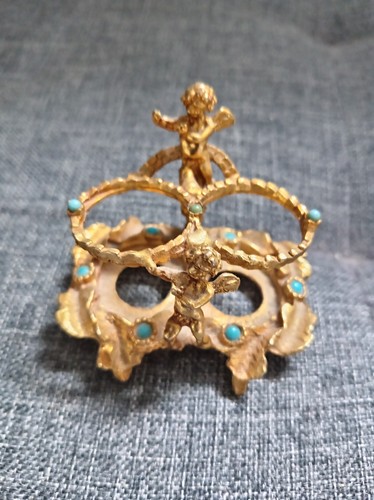 Small gold toned antique - toned,