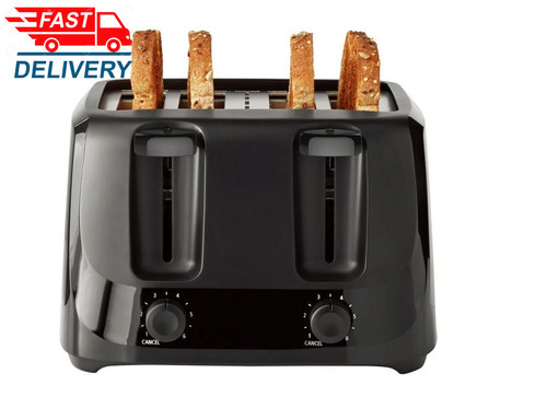 Slice toaster black with 6 - toaster,