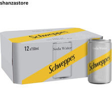 Schweppes Soda Water, 12 x 150
