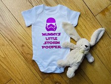 Star Wars Slogan Baby Grow Size 3-6 Months Perfect Gift