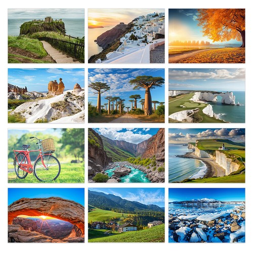 Scenery greeting cards - 24,