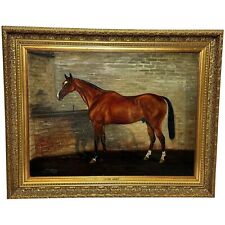Painting The Mint Stallion Sire In Stable In the Manner of Sir Alfred Munnings