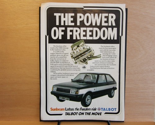 Original 1979 talbot sunbeam - talbot,
