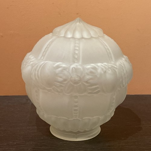Vintage frosted moulded glass - vintage,