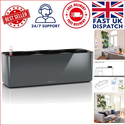 White high gloss - high-gloss, self-watering