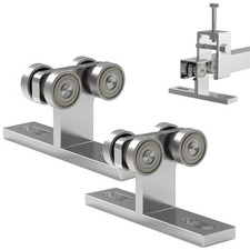 Electric Hoist Installation Roller Trolley 4 Wheel Trolley Assembly Silent fo...