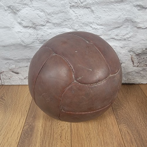 Vintage leather medicine - medicine, ball