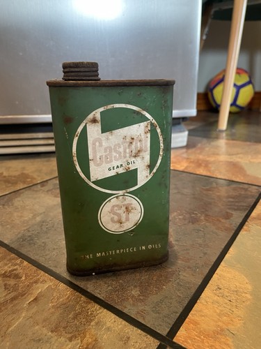 Old castrol oil can - old,