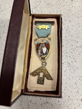 Upton Manor Lodge Gilt Stamped Silver Enamel Masonic Jewel Medal