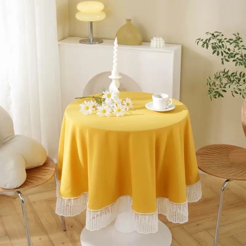 Cotton tablecloth white - cotton,