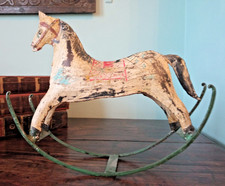 Handmade Metal Rocking Indian Horse Decor