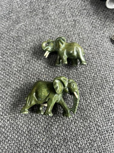 Two green verdite - two,