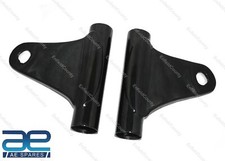 For Kawasaki KH 250 Headlight Bracket Mount Fork Shrouds Pair Steel Black S2u