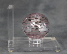 Vintage Spherical Concepts USA 1993 Single Clear Lucite Bookend and World Globe