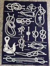 Ulster Weavers Knots Hitches & Bends By Nauticalia Blue & White Linen Tea Towel