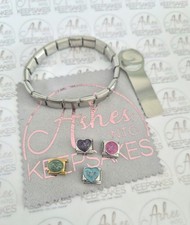 Cremation Ashes Nomination Charm With Bracelet And Tool