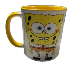 SPONGE BOB INSPIRED MUG WITH YELLOW HANDLE  - NEW IN BOX