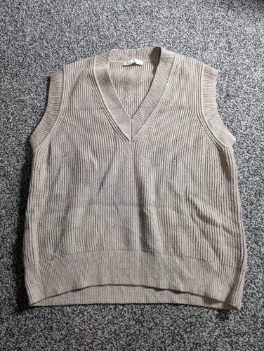 Zara sweater vest medium brown - medium,