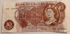 Ten shilling bank - ten, note