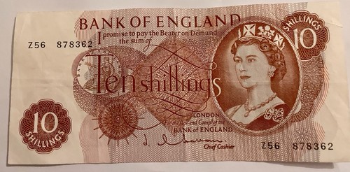 Ten shilling bank - ten,
