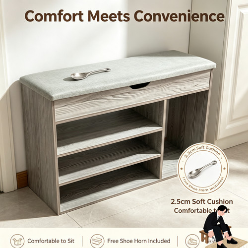 Storage shoe bench with - bench,
