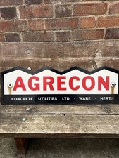 Vintage AGRECON Enamel Sign