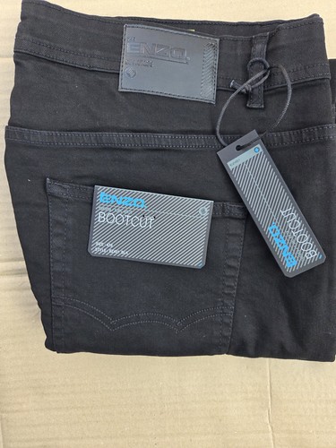 Enzo men black denim cotton - enzo,